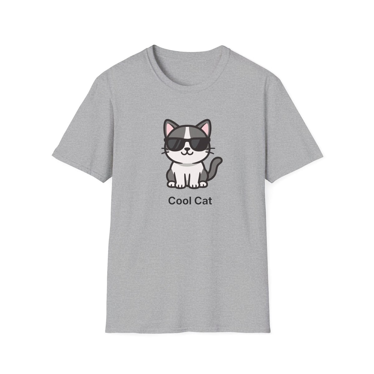 Cool Cat T-Shirt — Cute Cat Wearing Sunglasses Graphic Tee