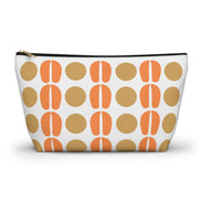 larger version of geo bag with black zipper