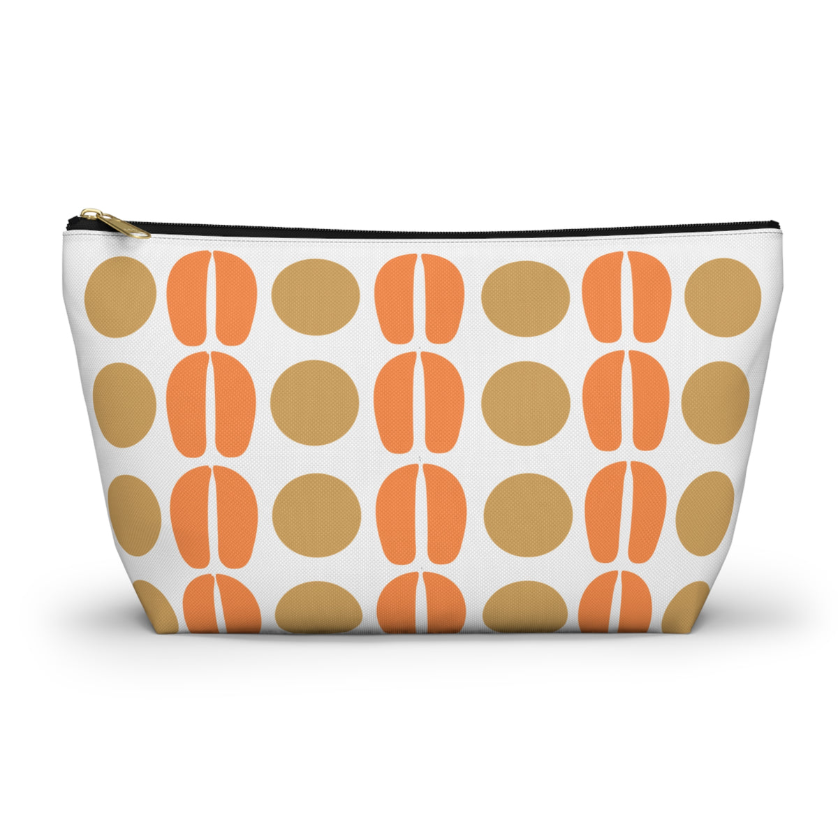 larger version of geo bag with black zipper