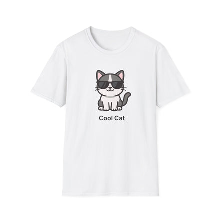 Cool Cat T-Shirt — Cute Cat Wearing Sunglasses Graphic Tee