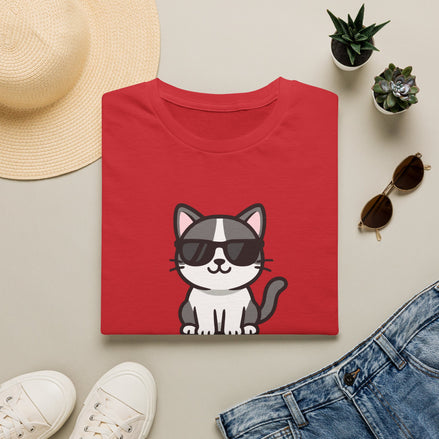 Cool Cat T-Shirt — Cute Cat Wearing Sunglasses Graphic Tee