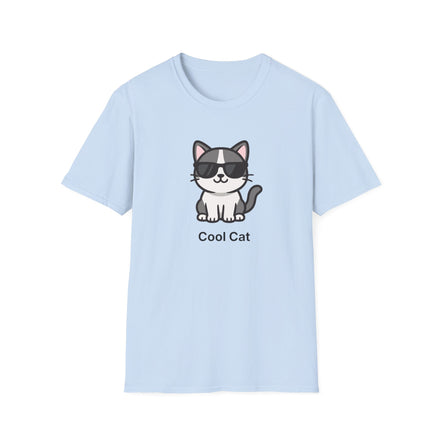 Cool Cat T-Shirt — Cute Cat Wearing Sunglasses Graphic Tee