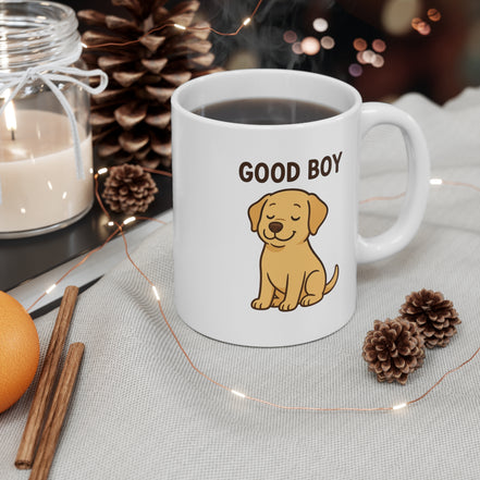 Good Boy Puppy Mug – Cute Dog Coffee Cup (11oz)