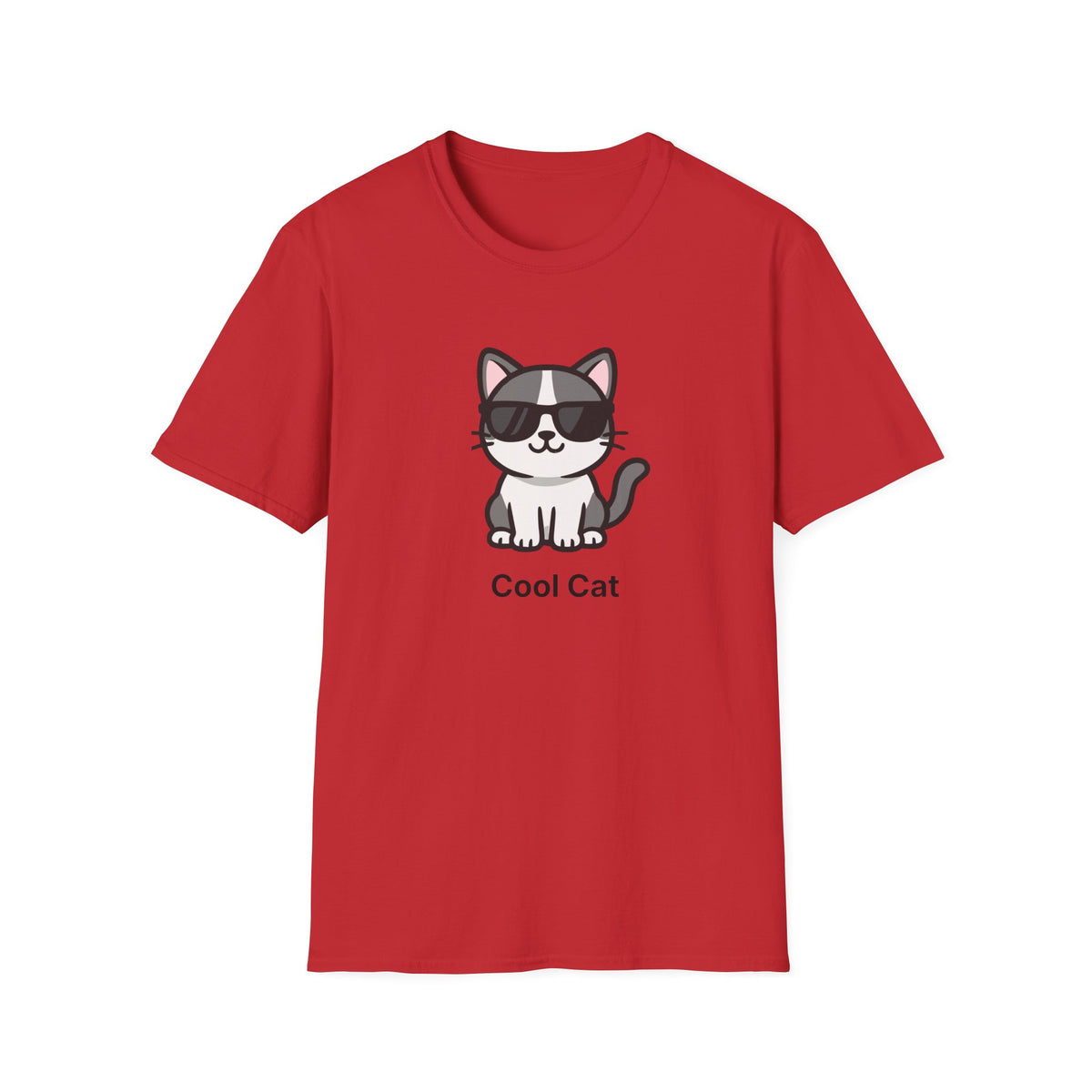 Cool Cat T-Shirt — Cute Cat Wearing Sunglasses Graphic Tee