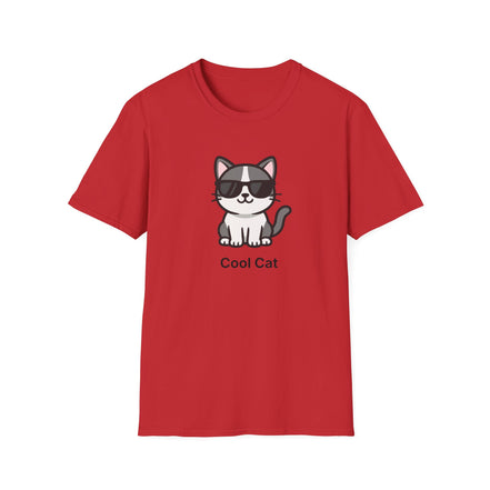 Cool Cat T-Shirt — Cute Cat Wearing Sunglasses Graphic Tee